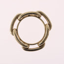 HERMES Charm Ring Metal 2 Set Gold Tone Auth SK203-6