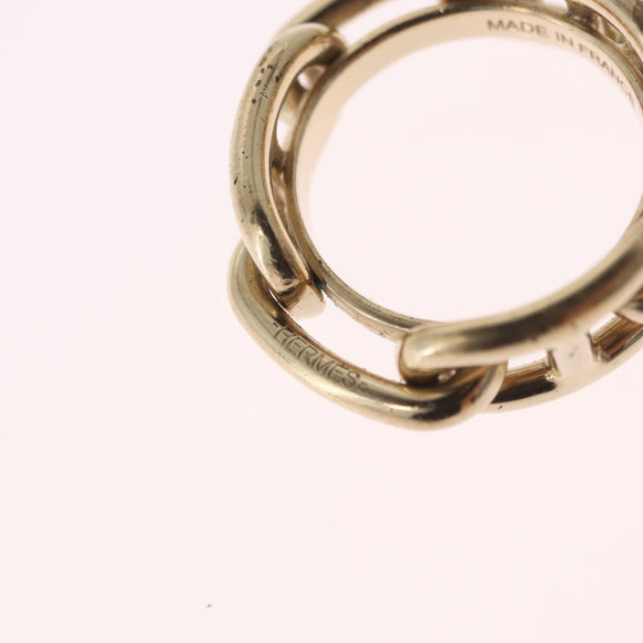 HERMES Charm Ring Metal 2 Set Gold Tone Auth SK203