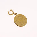 HERMES Charm Ring Metal 2 Set Gold Tone Auth SK203-9