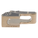 HERMES Quadrije Twilly Ring Metal Gold Tone Black Auth SK204M-7