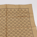 GUCCI Scarf Silk 2 Pieces Set Navy Beige Auth SK205-4