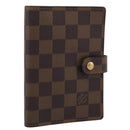 LOUIS VUITTON Damier Ebene Agenda PM Day Planner Cover R20029 LV Auth SK215A-1