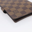 LOUIS VUITTON Damier Ebene Agenda PM Day Planner Cover R20029 LV Auth SK215A-11