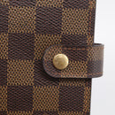 LOUIS VUITTON Damier Ebene Agenda PM Day Planner Cover R20029 LV Auth SK215A-12