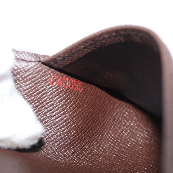 LOUIS VUITTON Damier Ebene Agenda PM Day Planner Cover R20029 LV Auth SK215A