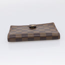 LOUIS VUITTON Damier Ebene Agenda PM Day Planner Cover R20029 LV Auth SK215A-5