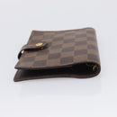 LOUIS VUITTON Damier Ebene Agenda PM Day Planner Cover R20029 LV Auth SK215A-6