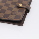 LOUIS VUITTON Damier Ebene Agenda PM Day Planner Cover R20029 LV Auth SK215A-8
