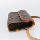 LOUIS VUITTON Monogram Pochette Florentine Waist bag M51855 LV Auth SK216-5