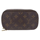 LOUIS VUITTON Monogram Trousse Brush PM Cosmetic Pouch M47510 LV Auth SK217-2