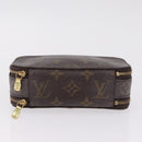 LOUIS VUITTON Monogram Trousse Brush PM Cosmetic Pouch M47510 LV Auth SK217-7