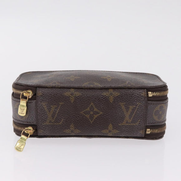 LOUIS VUITTON Monogram Trousse Brush PM Cosmetic Pouch M47510 LV Auth SK217