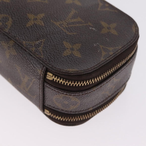 LOUIS VUITTON Monogram Trousse Brush PM Cosmetic Pouch M47510 LV Auth SK217