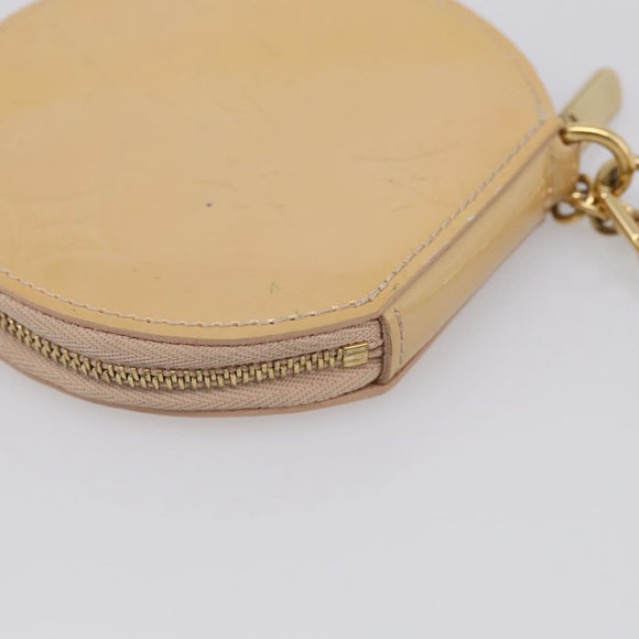 LOUIS VUITTON Vernis Porte Monnaie Chapo Rose Florentin M91416 LV Auth SK218A