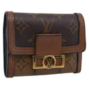LOUIS VUITTON Reverse Portefeuille Daufine Compact Wallet M68725 LV Auth SK258-1