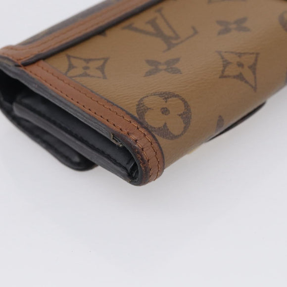 LOUIS VUITTON Reverse Portefeuille Daufine Compact Wallet M68725 LV Auth SK258