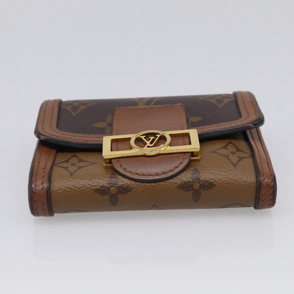 LOUIS VUITTON Reverse Portefeuille Daufine Compact Wallet M68725 LV Auth SK258