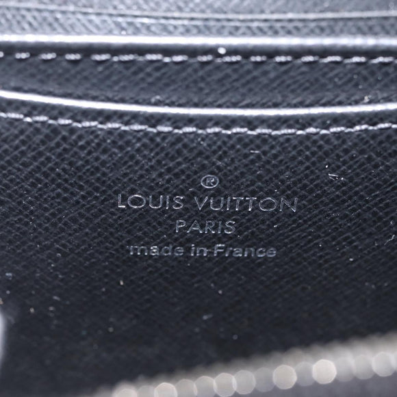 LOUIS VUITTON Epi Zippy Coin Purse Black M60152 LV Auth SK259