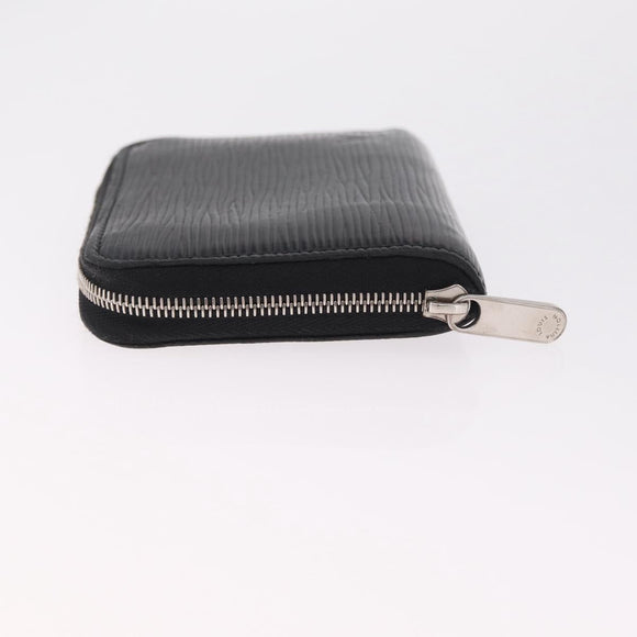 LOUIS VUITTON Epi Zippy Coin Purse Black M60152 LV Auth SK259