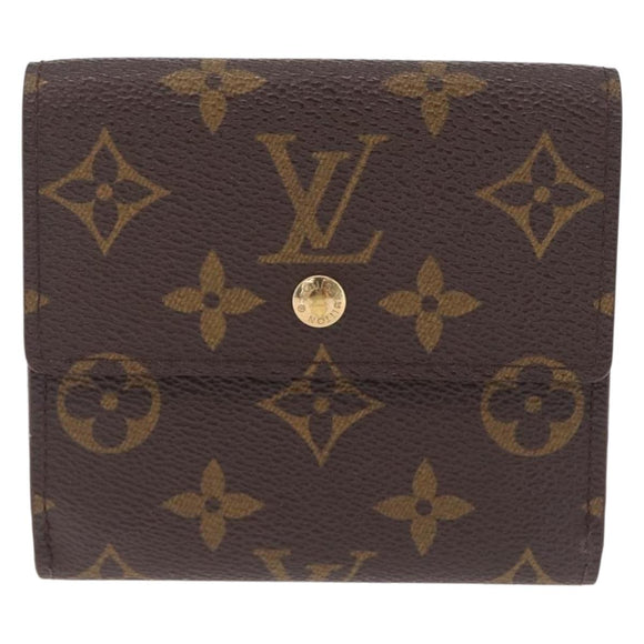 LOUIS VUITTON Monogram Porte Monnaie Bier Cartes Crdit Wallet M61652 Auth SK260