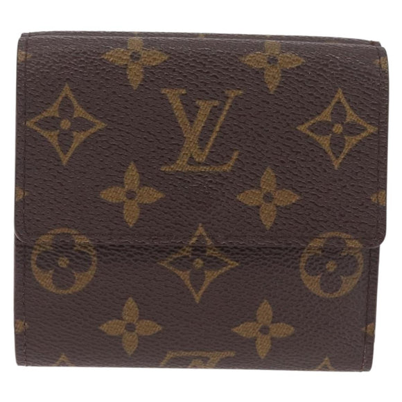 LOUIS VUITTON Monogram Porte Monnaie Bier Cartes Crdit Wallet M61652 Auth SK260