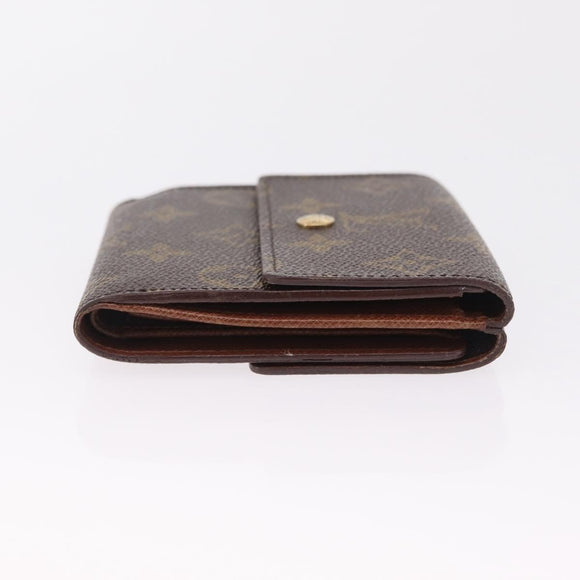 LOUIS VUITTON Monogram Porte Monnaie Bier Cartes Crdit Wallet M61652 Auth SK260