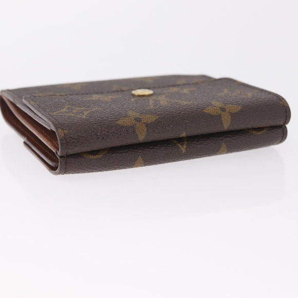 LOUIS VUITTON Monogram Porte Monnaie Bier Cartes Crdit Wallet M61652 Auth SK260