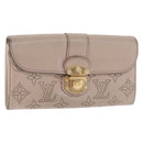 LOUIS VUITTON Mahina Portefeuille Iris Wallet Beige M58094 LV Auth SK262-1