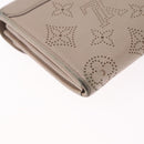 LOUIS VUITTON Mahina Portefeuille Iris Wallet Beige M58094 LV Auth SK262-10
