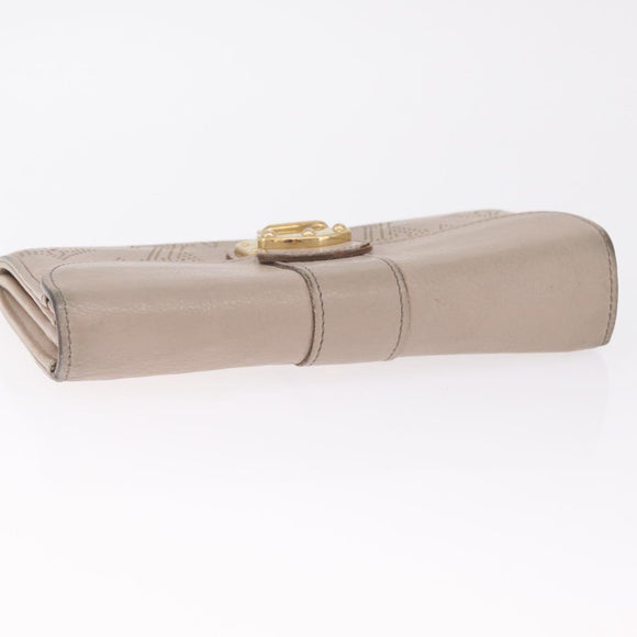 LOUIS VUITTON Mahina Portefeuille Iris Wallet Beige M58094 LV Auth SK262
