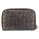 Bottega Veneta INTRECCIATO Coin Purse Leather Black 114075 Auth SK268-3