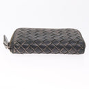 Bottega Veneta INTRECCIATO Coin Purse Leather Black 114075 Auth SK268-7