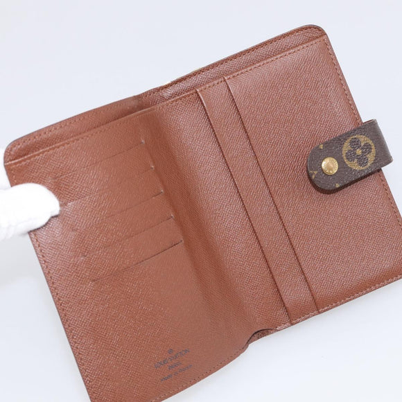 LOUIS VUITTON Monogram Porto Papie Zip Wallet M61207 LV Auth SK276A