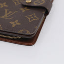 LOUIS VUITTON Monogram Porto Papie Zip Wallet M61207 LV Auth SK276A-8