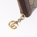 GUCCI GG Offdia Web Sherry Line Long Wallet Beige Red Green 523154 Auth SK277-13