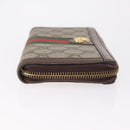 GUCCI GG Offdia Web Sherry Line Long Wallet Beige Red Green 523154 Auth SK277-4