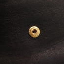 CHANEL COCO Mark Coin Purse Lamb Skin Black Gold CC Auth SK285-13