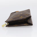 LOUIS VUITTON Monogram Poche Toilette 15 Pouch M47546 LV Auth SK288-4