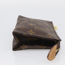 LOUIS VUITTON Monogram Poche Toilette 15 Pouch M47546 LV Auth SK288-5