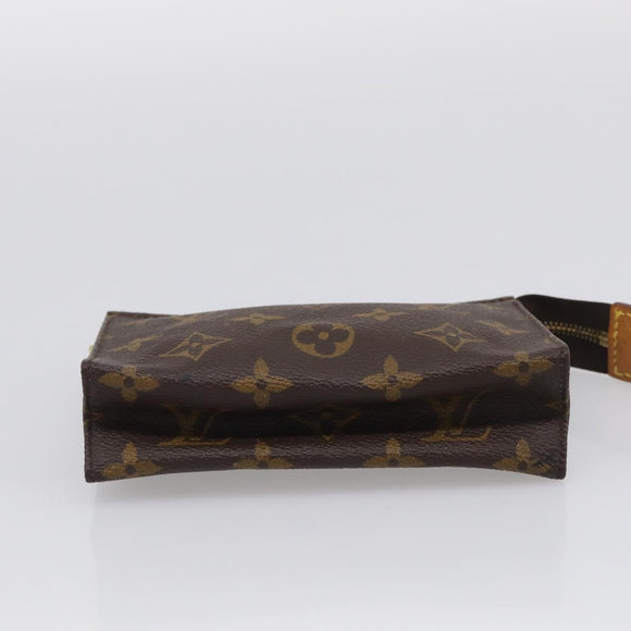 LOUIS VUITTON Monogram Poche Toilette 15 Pouch M47546 LV Auth SK288