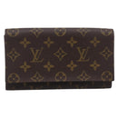 LOUIS VUITTON Monogram Portuen 3 Credit Long Wallet M61818 LV Auth SK297-2