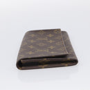 LOUIS VUITTON Monogram Portuen 3 Credit Long Wallet M61818 LV Auth SK297-4