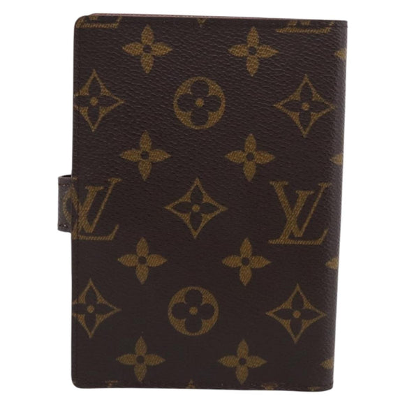LOUIS VUITTON Monogram Agenda PM Day Planner Cover R20005 LV Auth SK305A