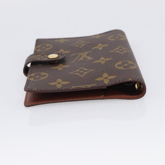 LOUIS VUITTON Monogram Agenda PM Day Planner Cover R20005 LV Auth SK305A