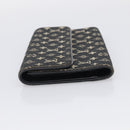 LOUIS VUITTON Monogram Mini Lin Porte Tresor Wallet Black M92445 LV Auth SK308-4