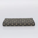 LOUIS VUITTON Monogram Mini Lin Porte Tresor Wallet Black M92445 LV Auth SK308-6
