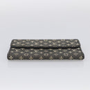 LOUIS VUITTON Monogram Mini Lin Porte Tresor Wallet Black M92445 LV Auth SK308-7