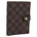 LOUIS VUITTON Damier Ebene Agenda PM Day Planner Cover R20029 LV Auth SK310A-1