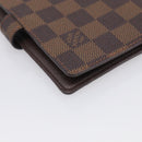 LOUIS VUITTON Damier Ebene Agenda PM Day Planner Cover R20029 LV Auth SK310A-11