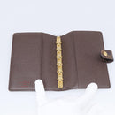 LOUIS VUITTON Damier Ebene Agenda PM Day Planner Cover R20029 LV Auth SK310A-13
